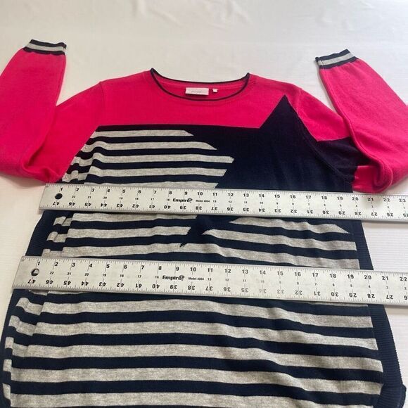 FOIL Star Pullover Stripe Sweater Size Large - Picture 6 of 11